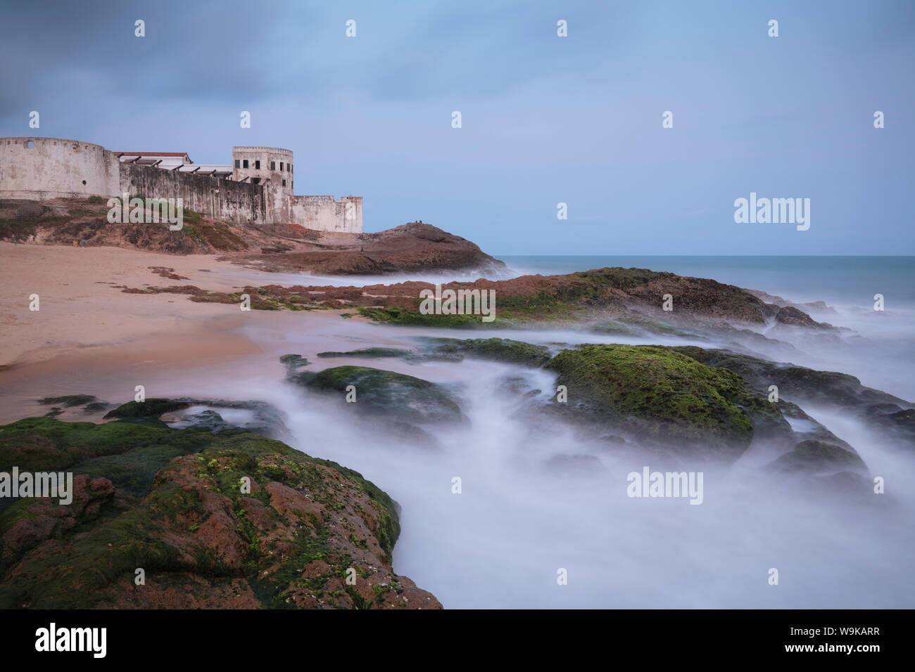 Twilight at Cape Coast Castle, Ghana, Africa Stock Photo