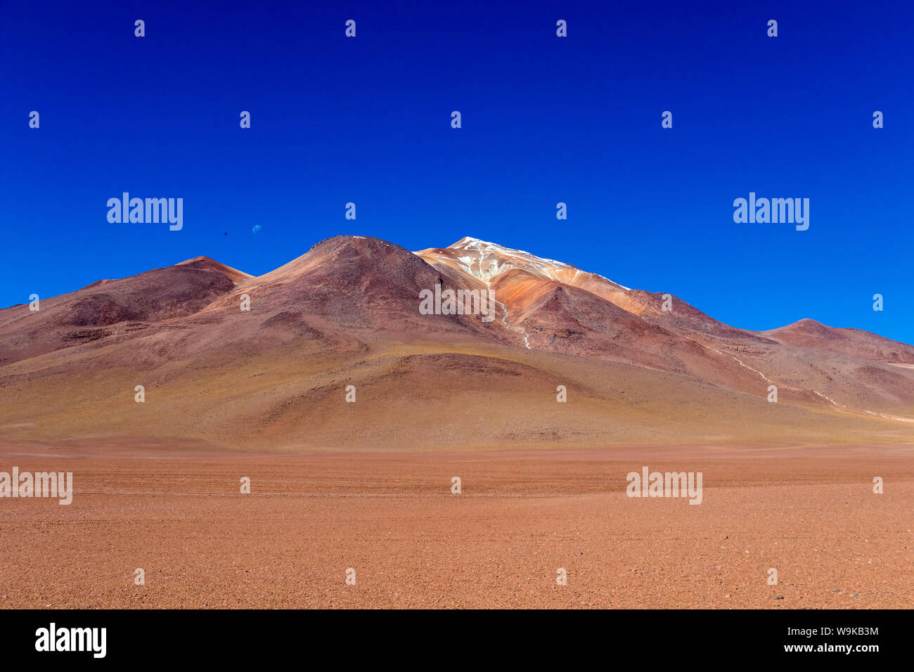 Volcanic landscape of Desierto Salvador Dali : Salvador Dali Desert , also known as Dali Valley, Valle de Dali, an extremely barren valley Stock Photo