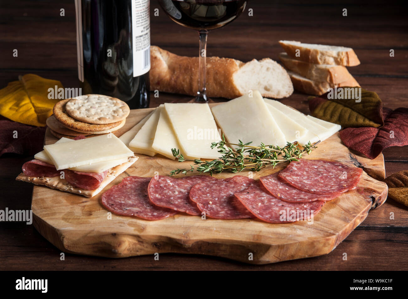 Meat and cheese tray Stock Photo Alamy