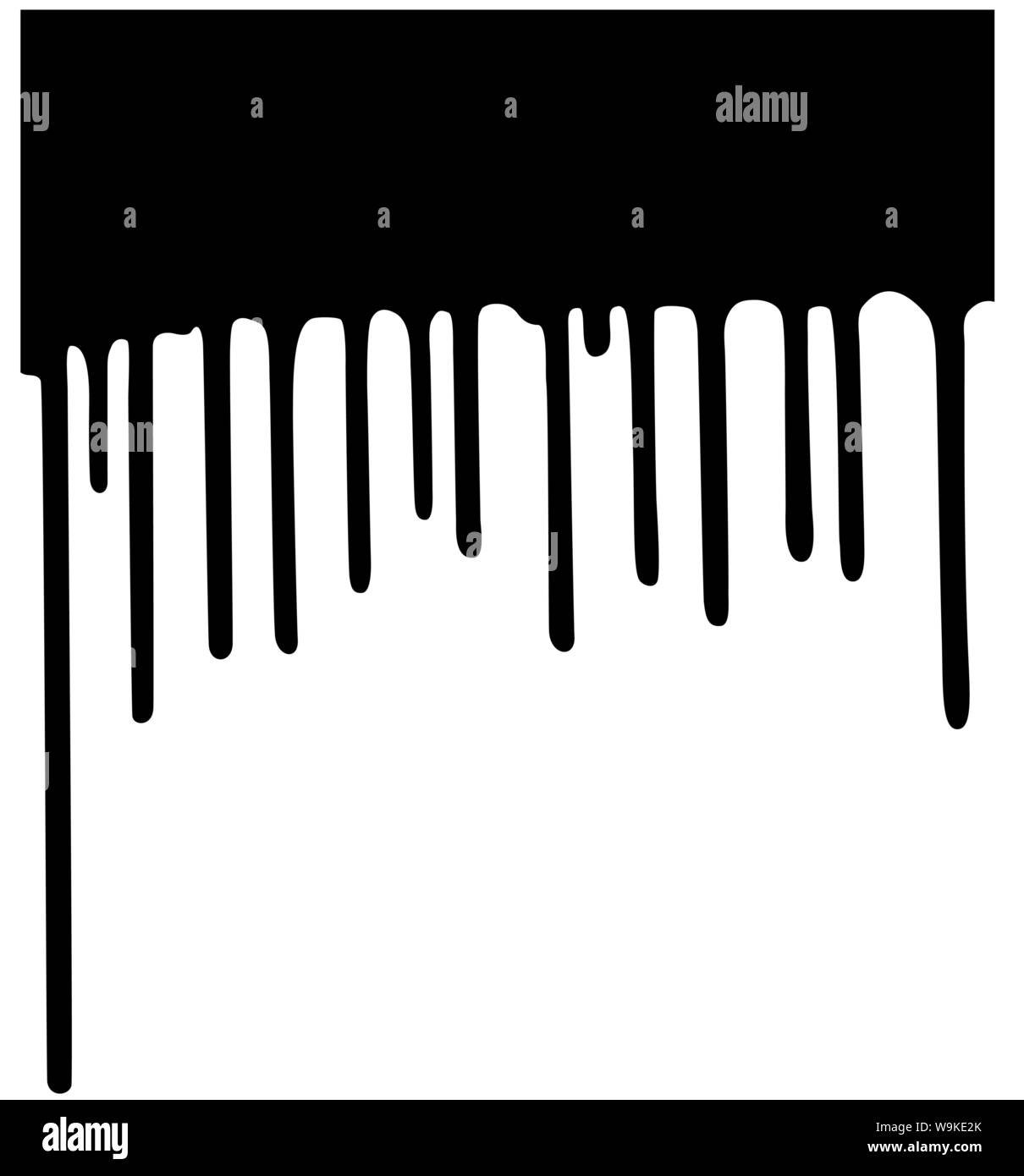 Graffiti Leaking Drips In Black Over White Stock Vector Image Art Alamy