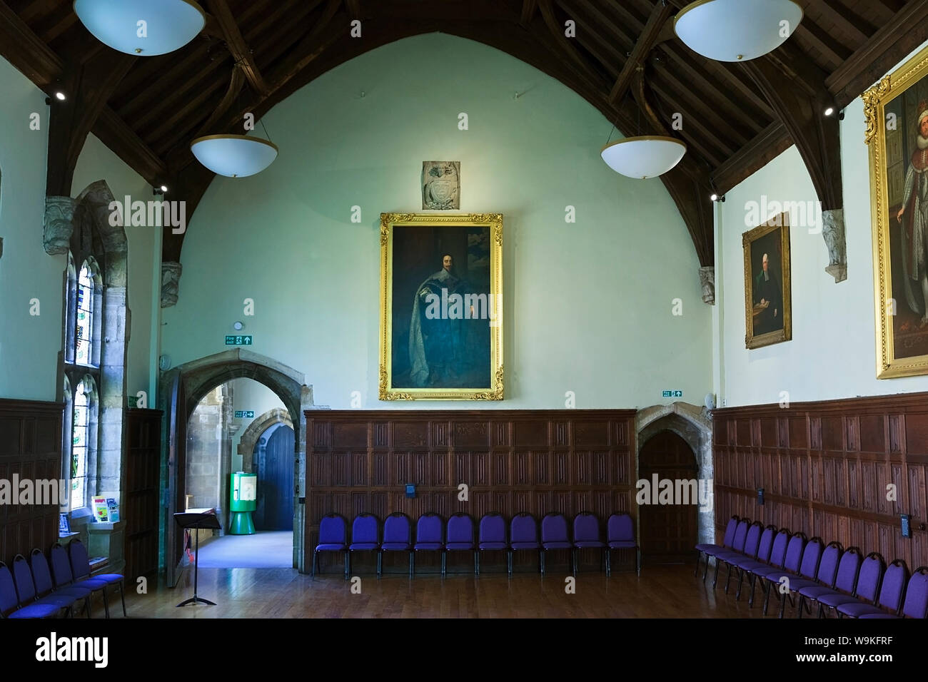 The State Chamber in the Bishops Palace, Southwell Minster, Nottinghamshire Stock Photo