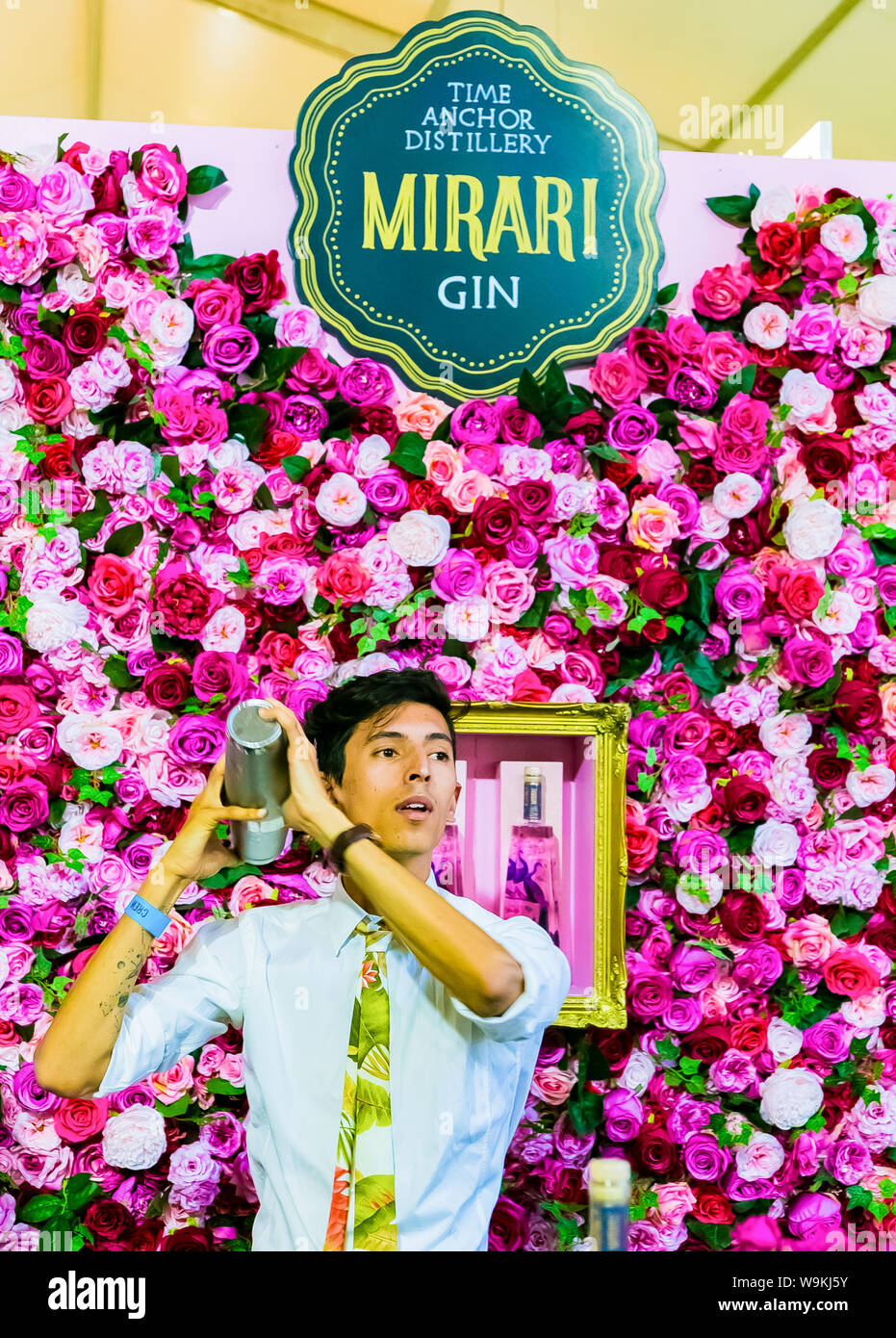 Johannesburg, South Africa October 11 2018 Male Bartender making a