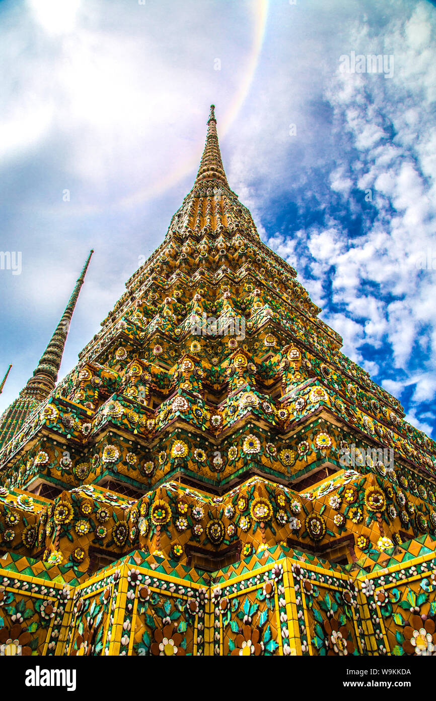 Views of Wat Pho temple in Bangkok Thailand Stock Photo - Alamy