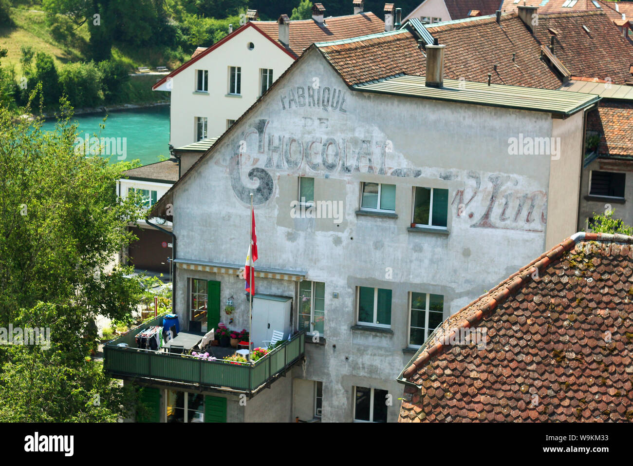 The famous house in Bern, Switzerland, where Rudolf Lindt started the chocolate factory in 1879