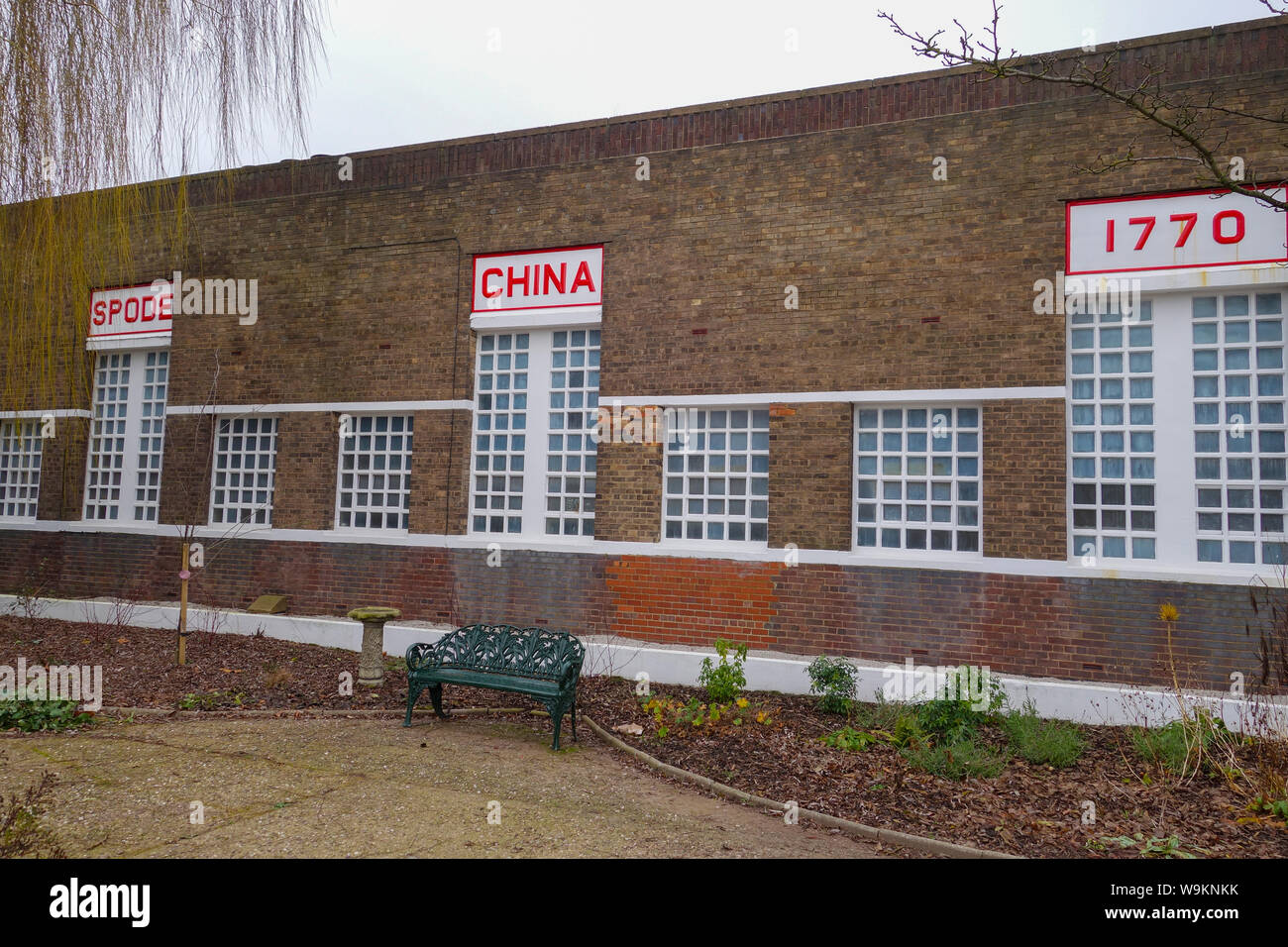 The Spode China, pottery or ceramic factory at Stoke on Trent, Staffordshire, England, UK Stock
