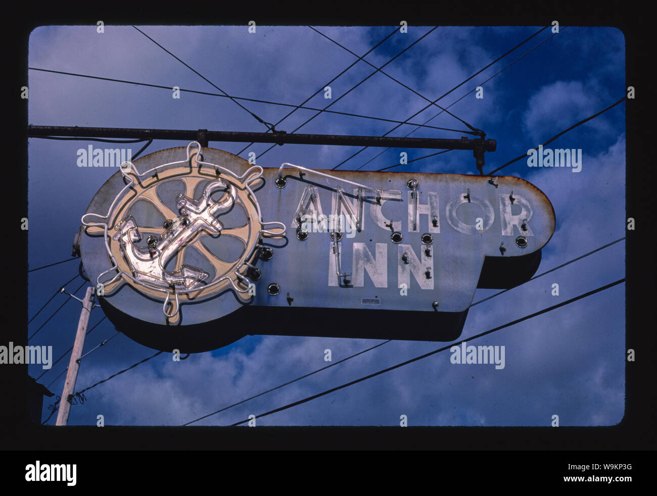 Anchor Inn sign, Utica, New York Stock Photo Alamy
