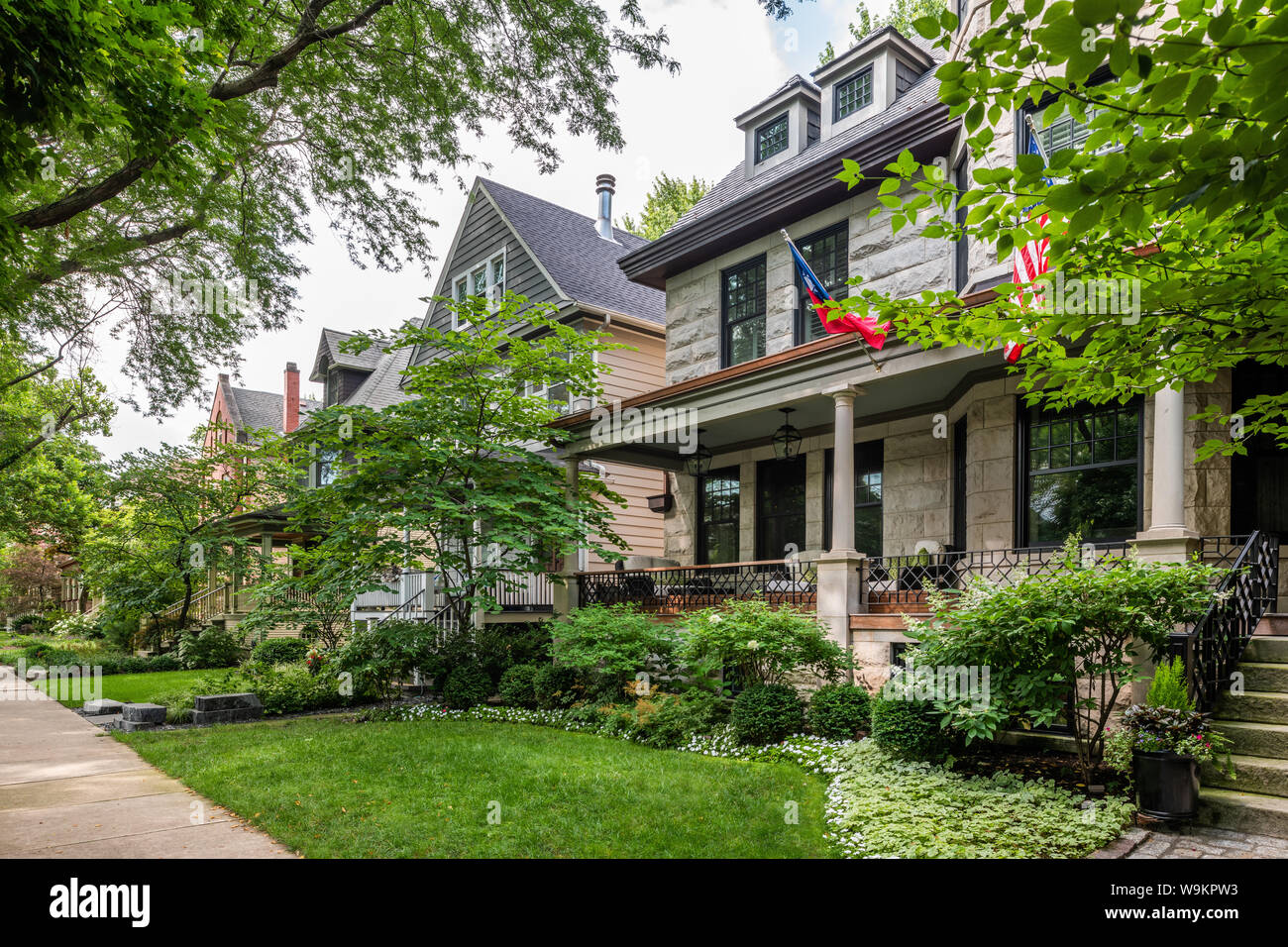 Houses in the Lakewood Balmoral neighborhood Stock Photo Alamy