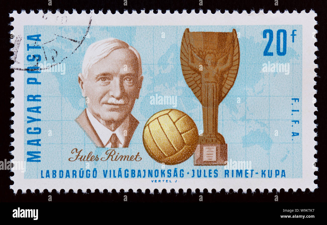 Hungary Postage Stamp - Jules Rimet (1873-1956) Stock Photo