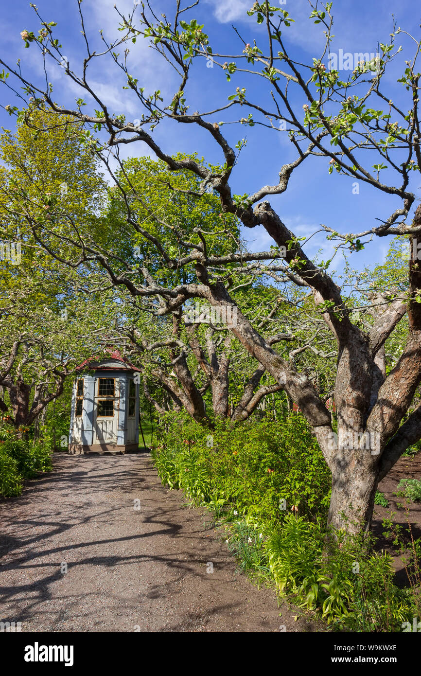 Herb drying house in Skansen open air museum. Djurgarden island, STHLM, Sweden Stock Photo