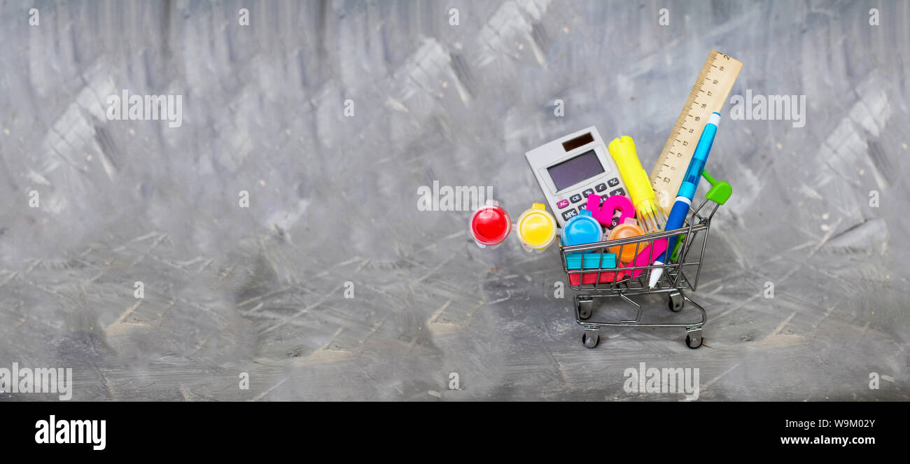 School supplies shopping hi-res stock photography and images - Alamy