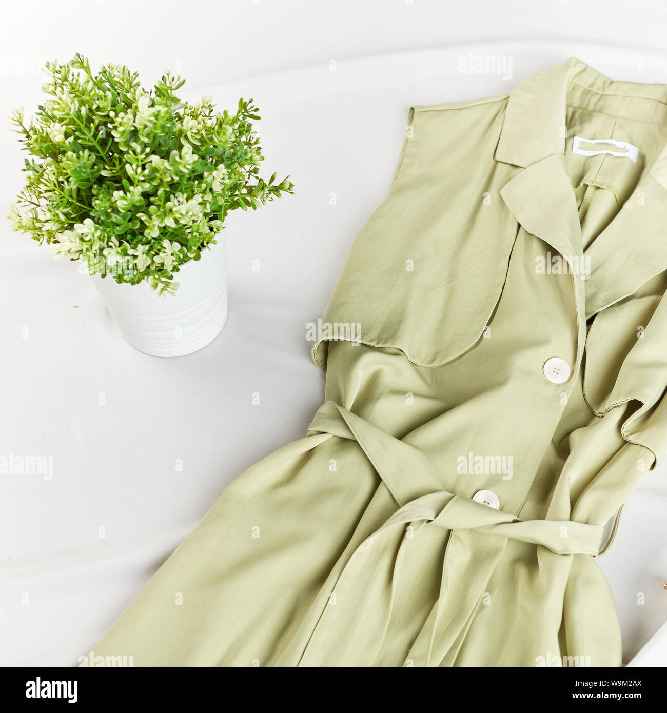 summer sale of stylish outfit for women. top view photo Stock Photo Alamy