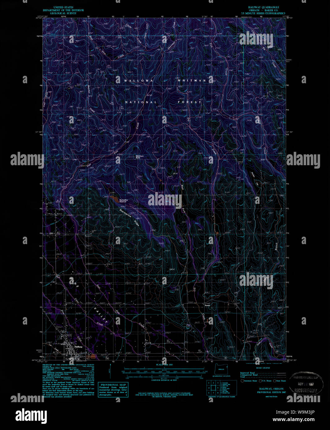 Map of halfway hires stock photography and images Alamy