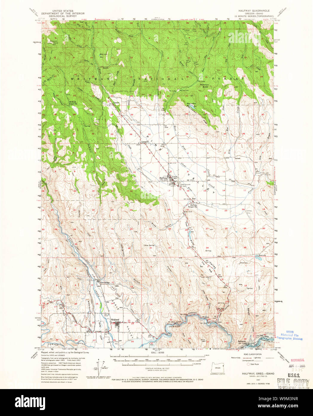 Map of halfway hires stock photography and images Alamy