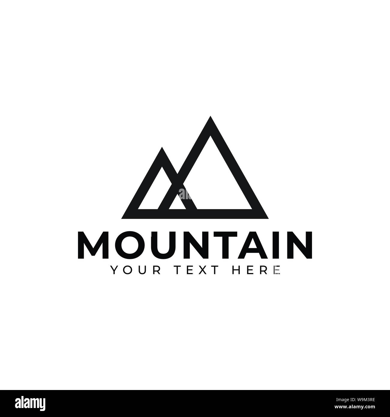 Mountain logo design template vector isolated illustration Stock Vector