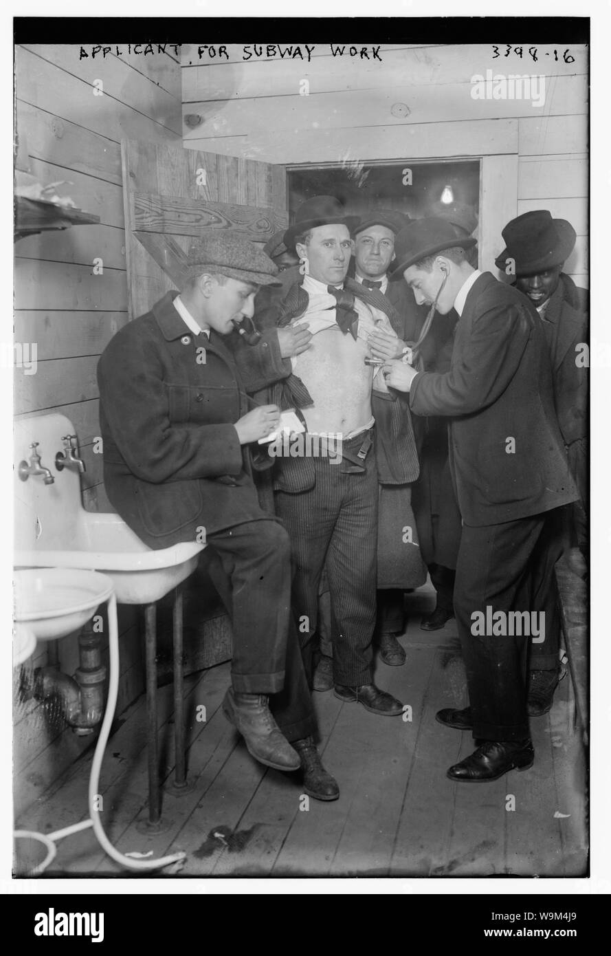 Applicant for subway work Stock Photo - Alamy
