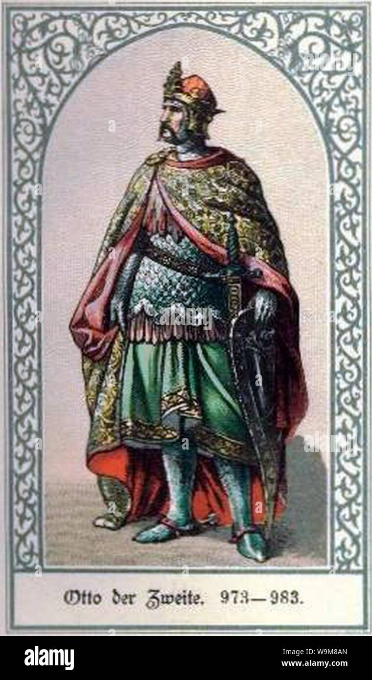 Die deutschen Kaiser Otto II Stock Photo Alamy