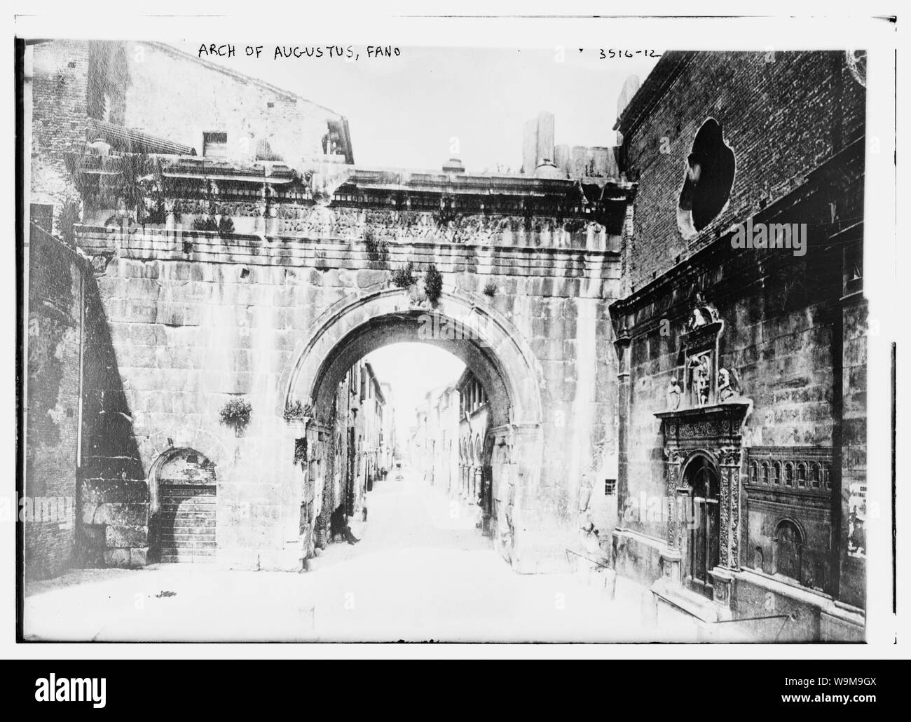 Arch of Augustus, Fano Stock Photo Alamy