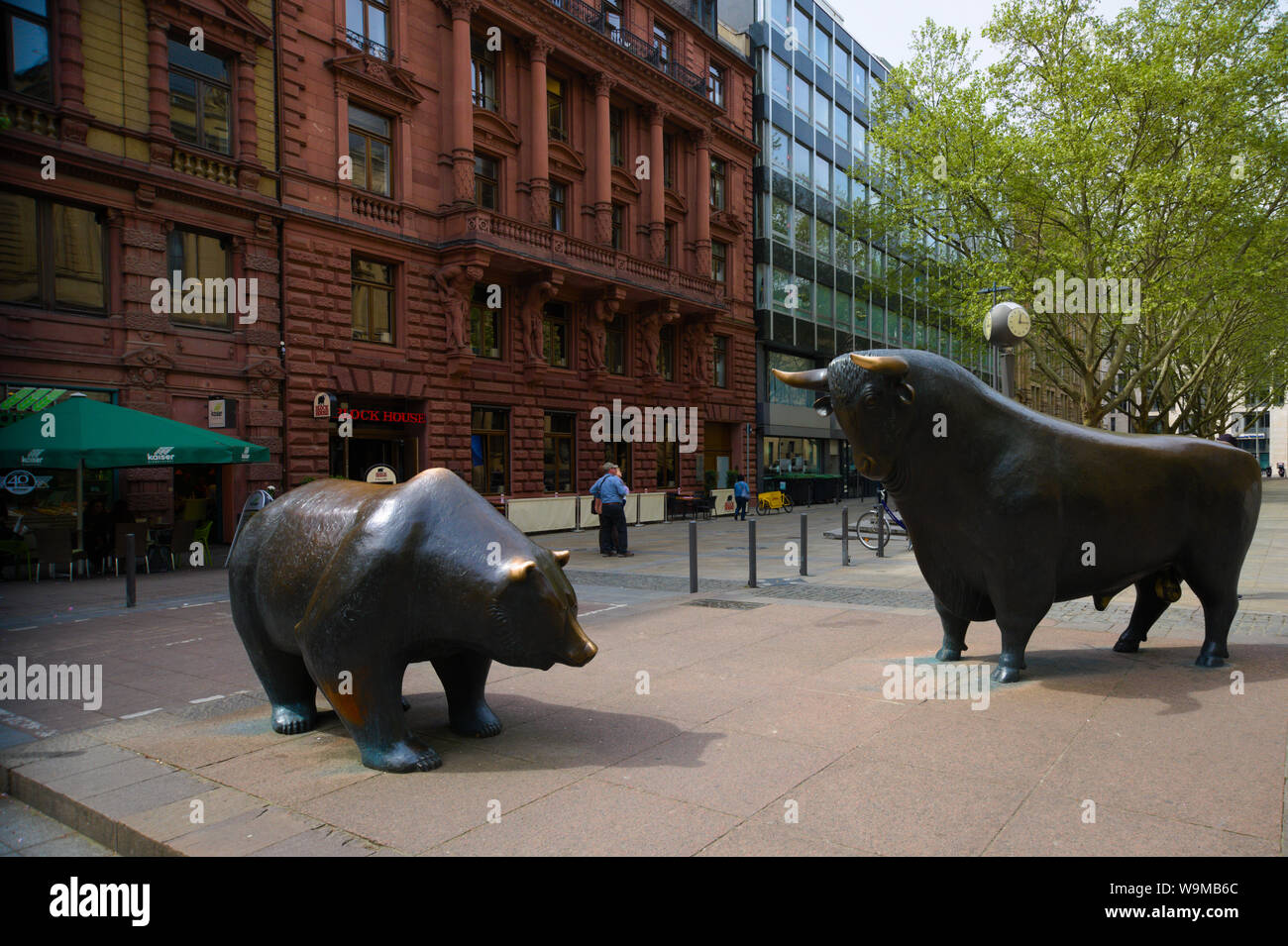 Bull and Bear bar in Frankfurt am Main, Germany Stock Photo