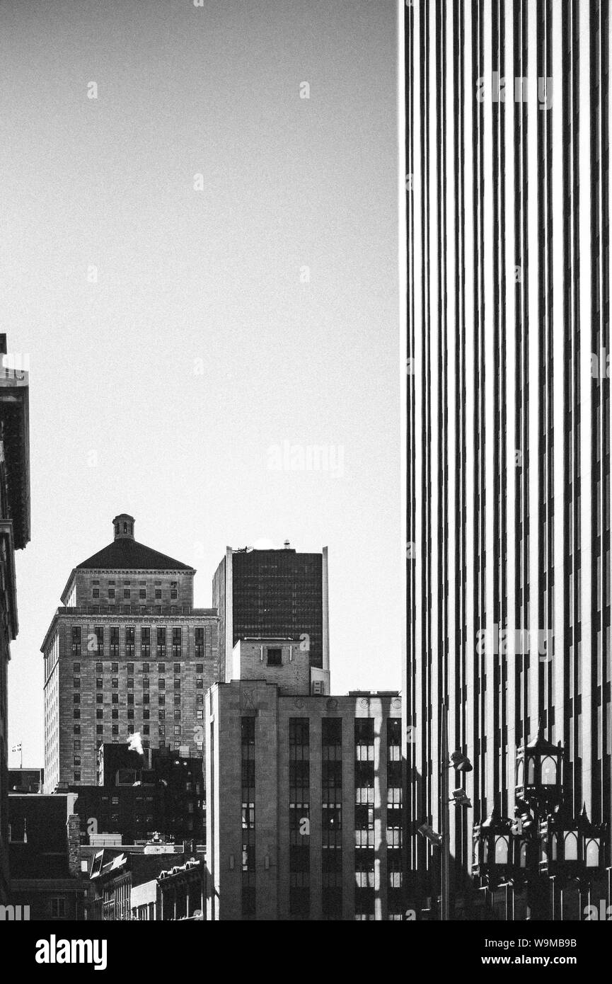 Black city buildings Black and White Stock Photos & Images - Alamy