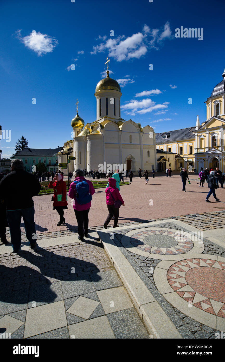 The Holy Trinity Saint Serguis Lavra in Sergiev Posad, Russia Stock Photo