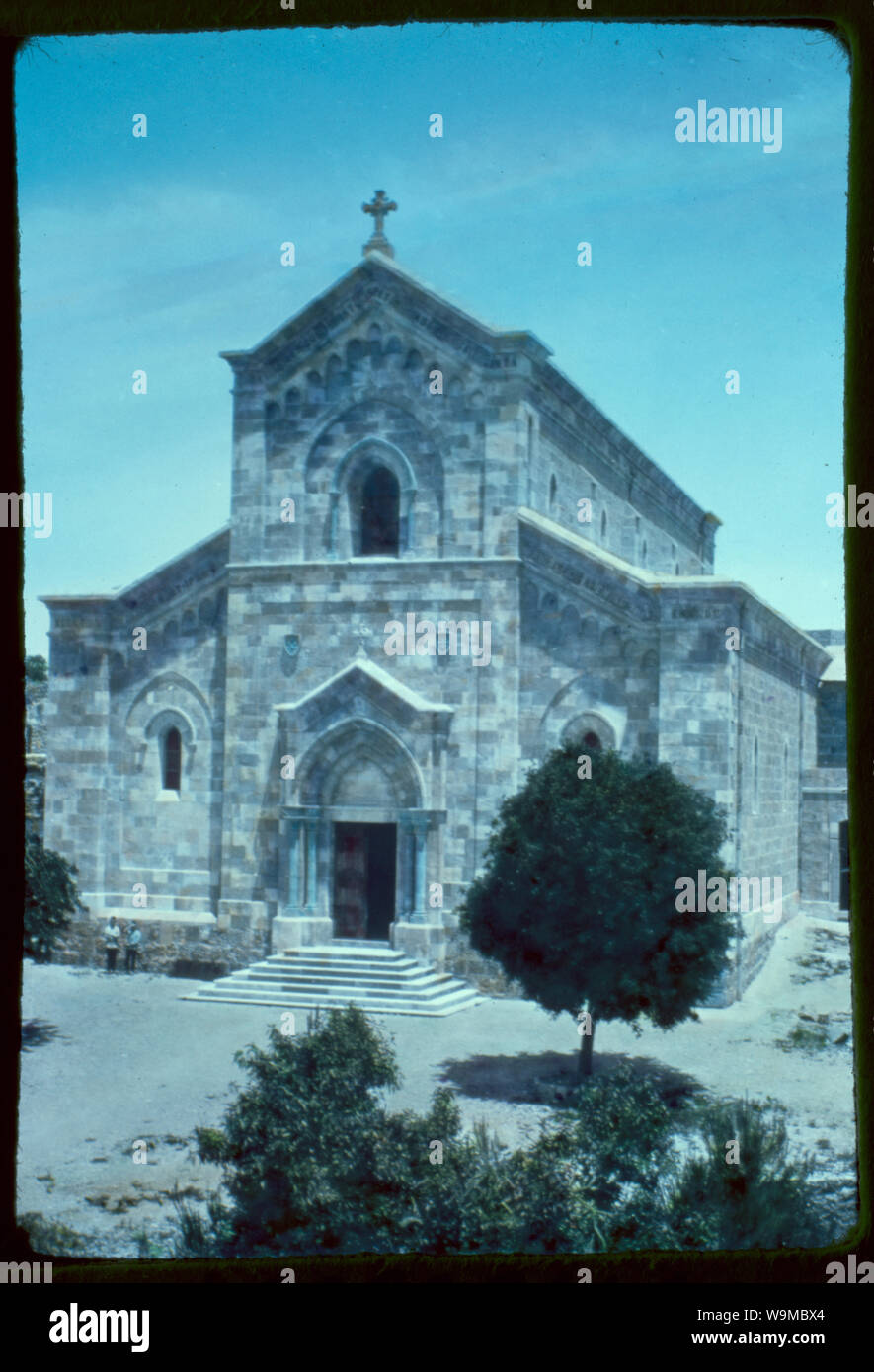 Area near Jerusalem. Emmaus, the Franciscan church. Luke 2413 Stock