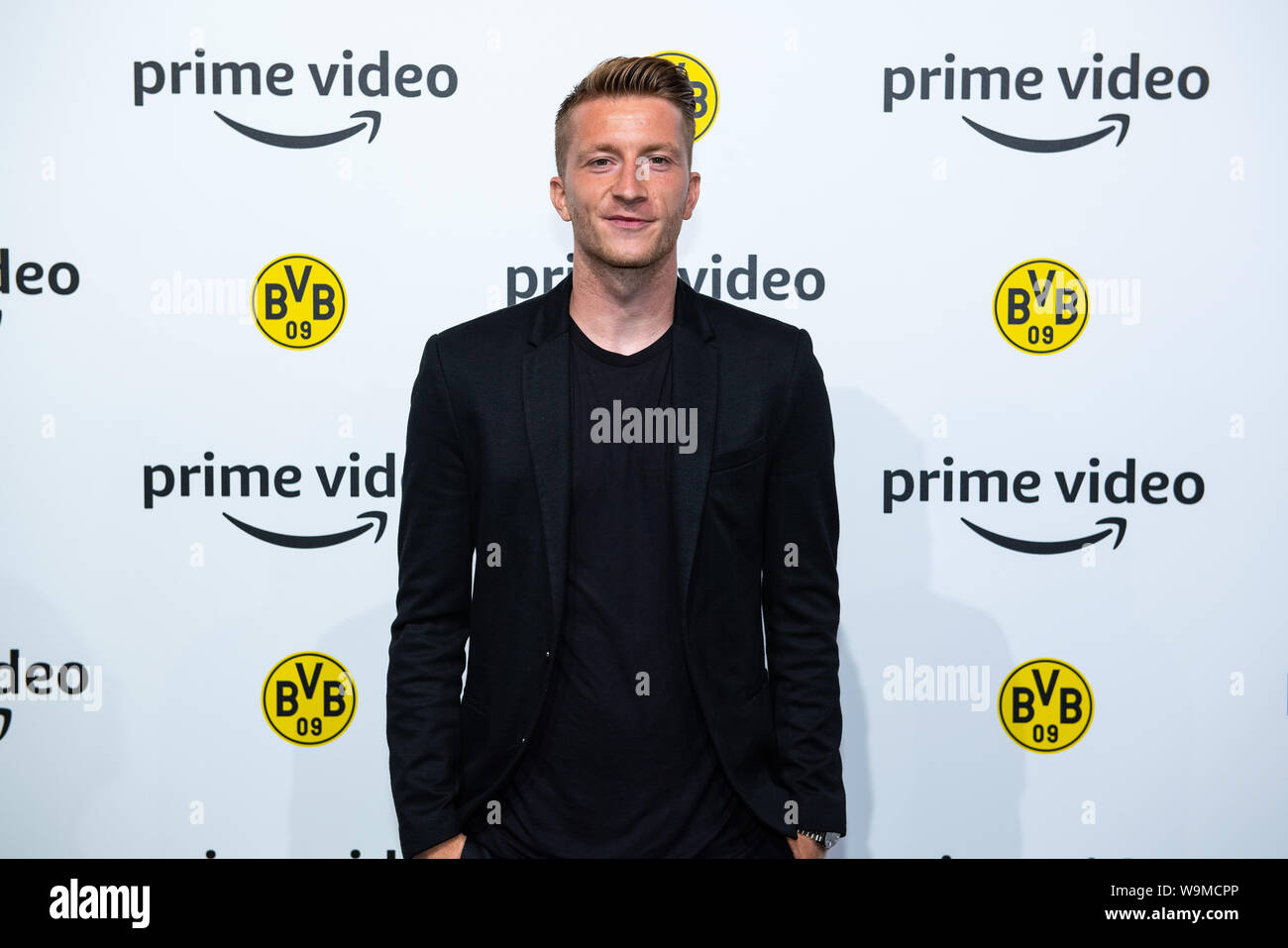 Dortmund, Germany. 14th Aug, 2019. Soccer: Bundesliga, Dortmund's Marco  Reus is on the Black Carpet at the official premiere of the documentary  multi-part "Inside Borussia Dortmund". In the Signal Iduna Park the