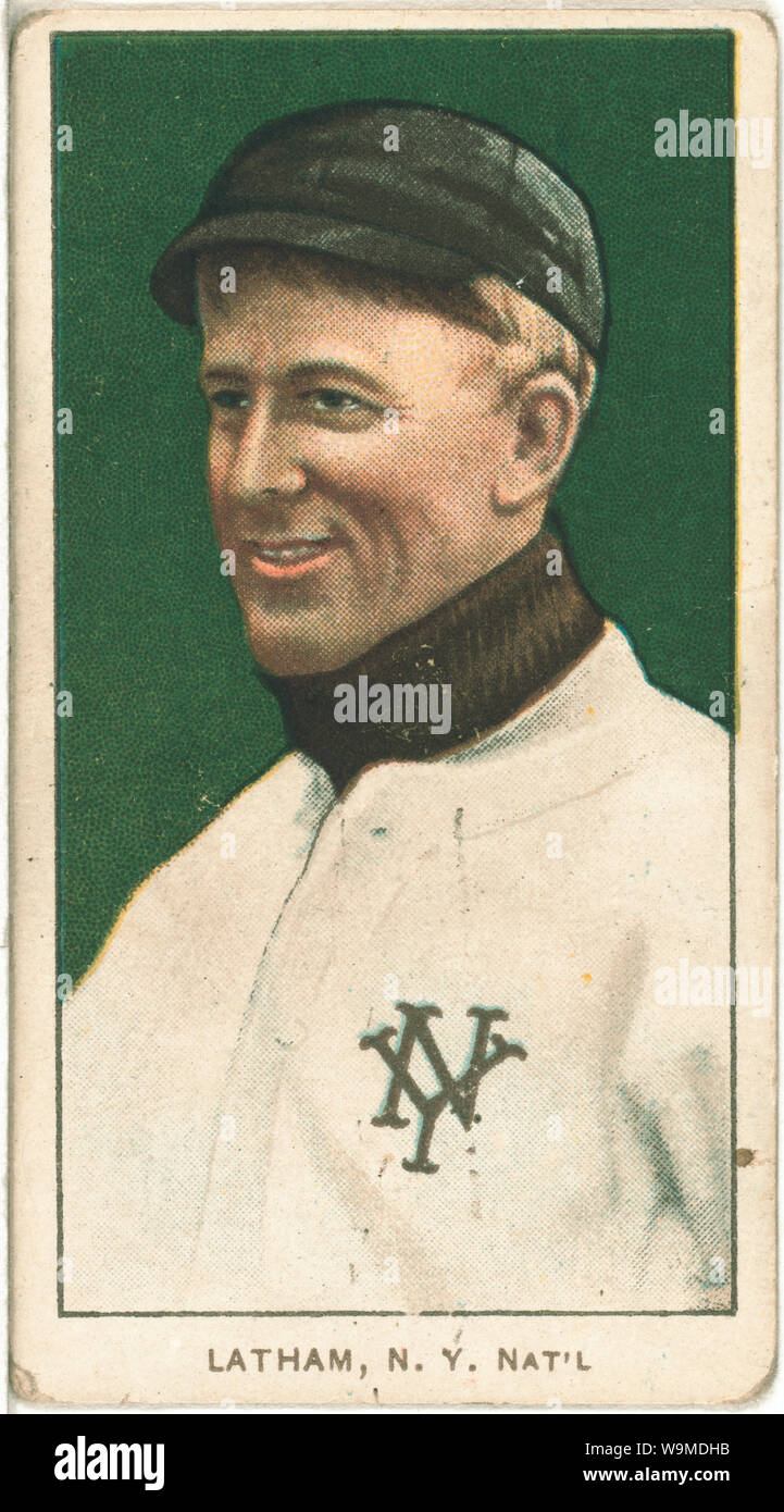 Arlie Latham, New York Giants, baseball card portrait Stock Photo - Alamy