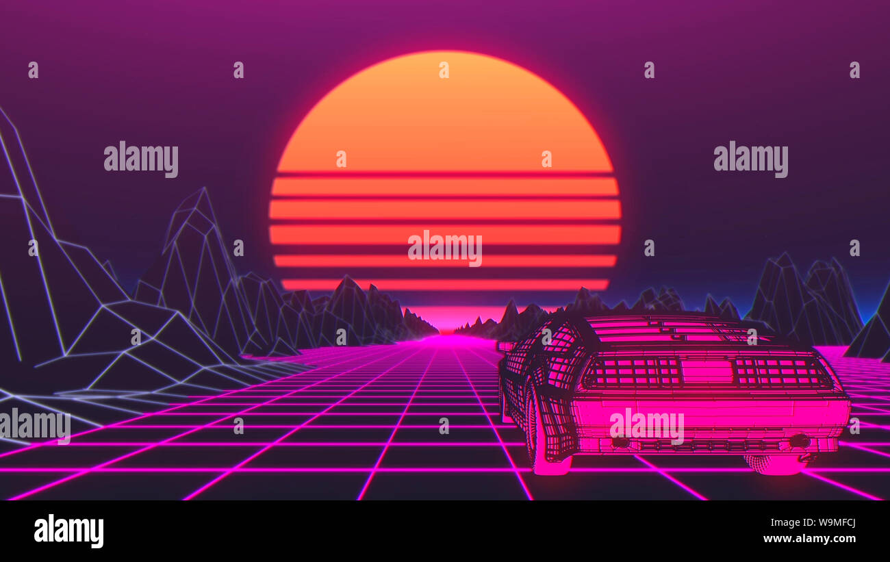 neon 80s style