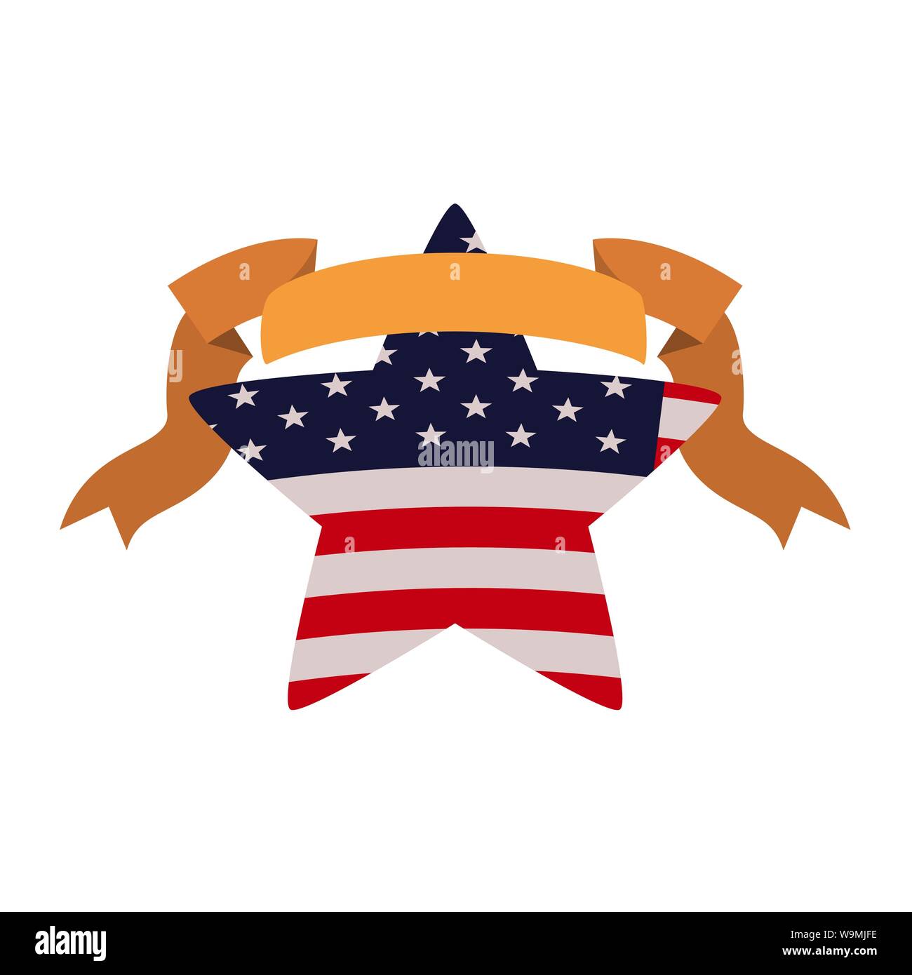 united states flag with star isolated icon Stock Vector Image & Art - Alamy