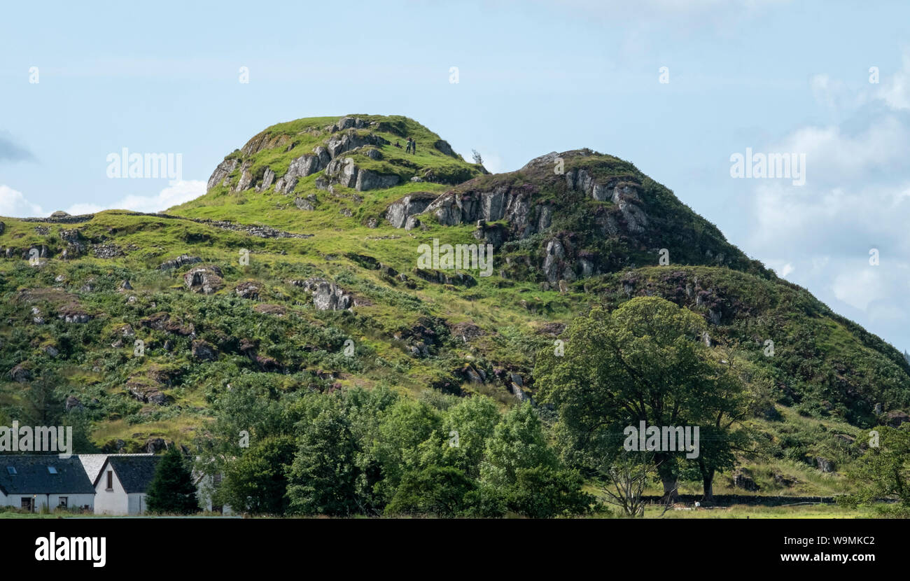 Dunadd Fort, Kilmartin Glen, Argyll, Scotland. Stock Photo