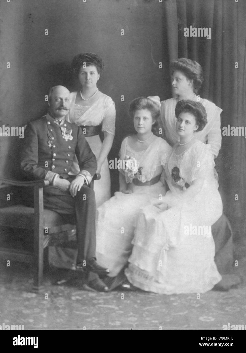 Die Erzherzog Leopold Salvator von Österreich-Toskana mit Familie. Stock Photo