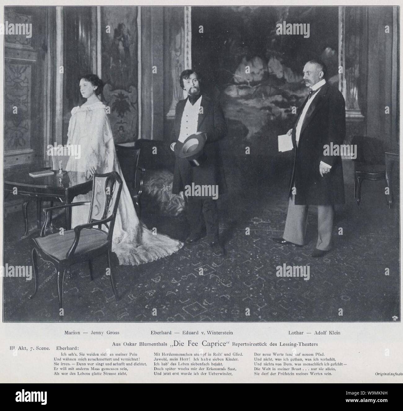 Die Fee Caprice (Theaterstück v Oskar Blumenthal) (BerlLeben 1901-11 Stock  Photo - Alamy