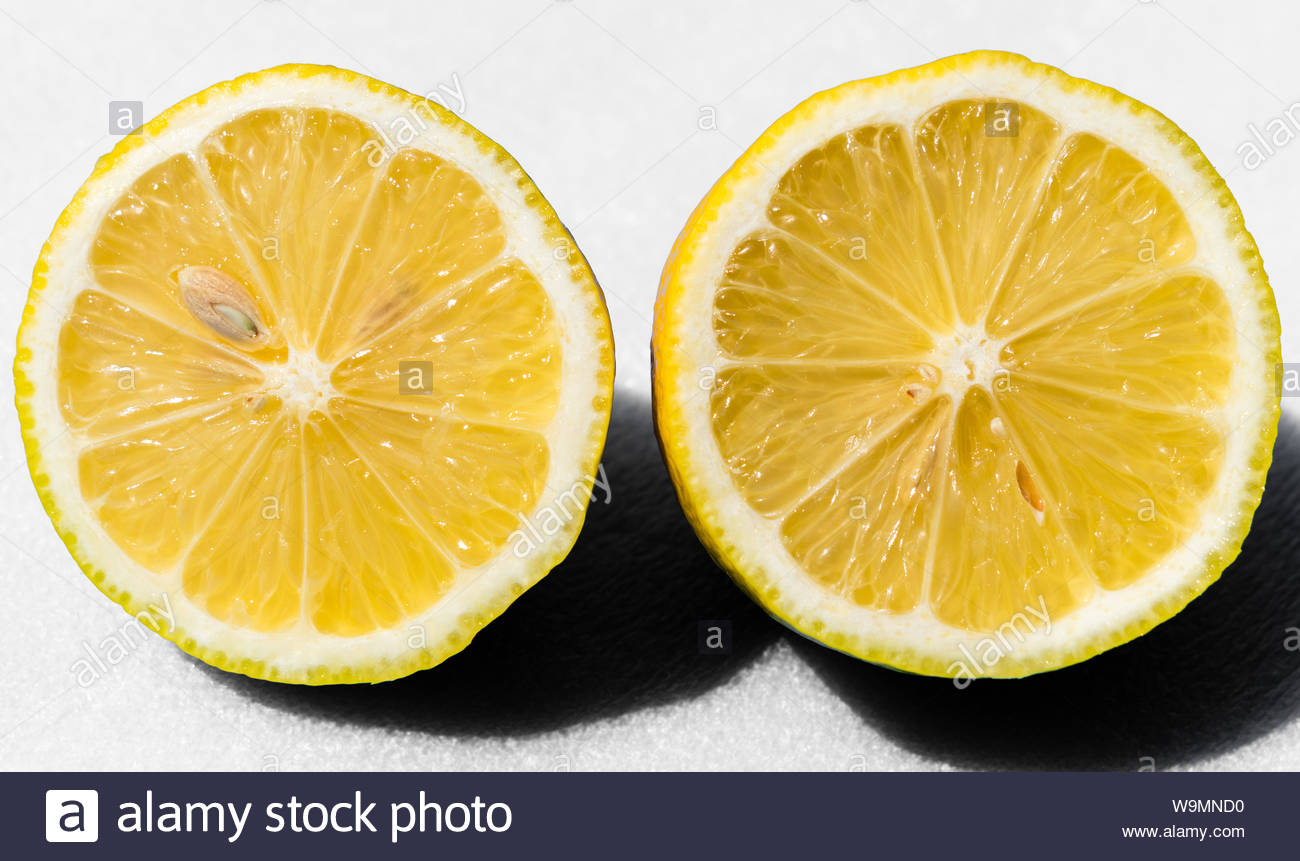 Lemon Cut In Half Stock Photos & Lemon Cut In Half Stock Images Alamy