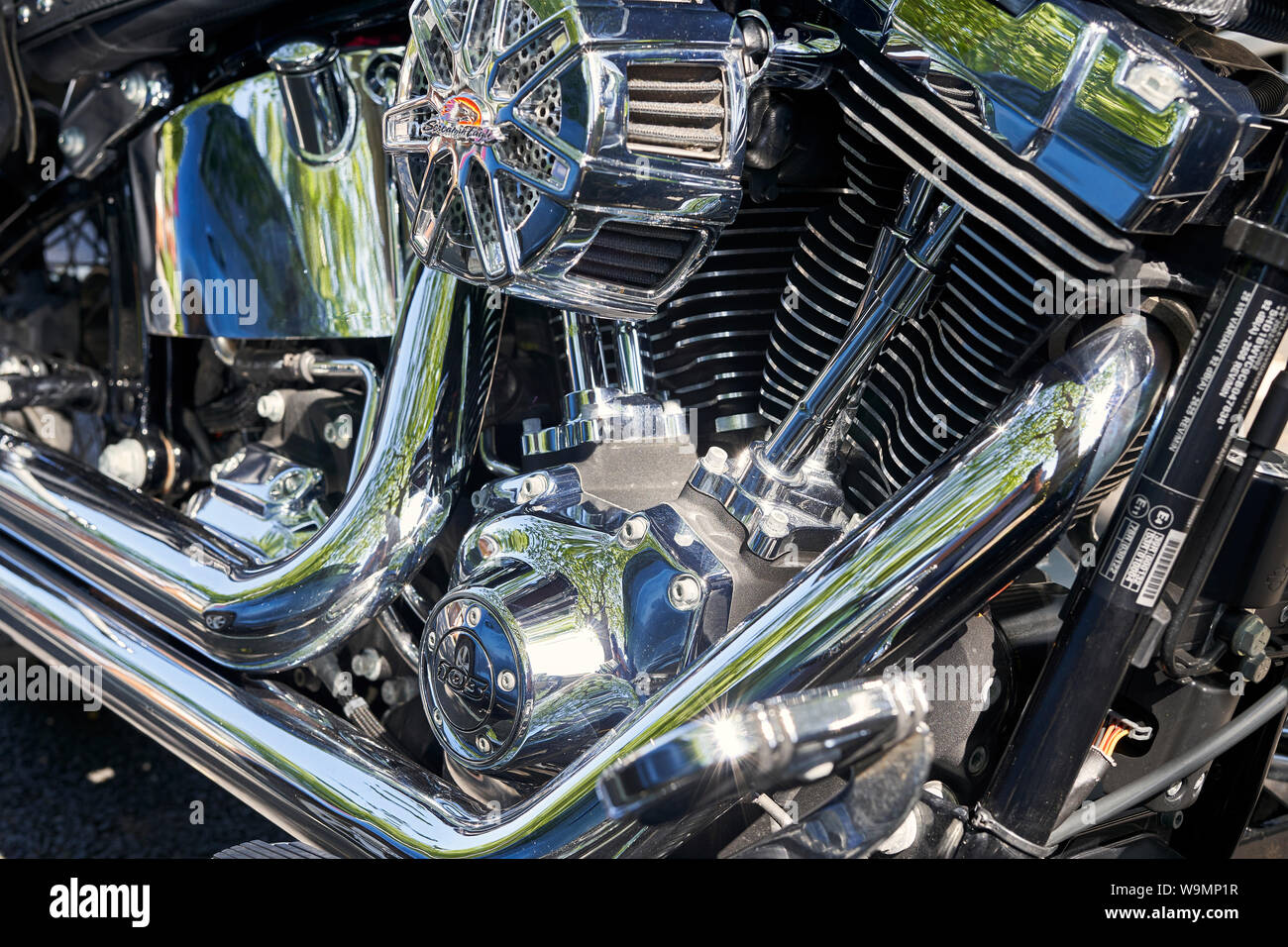 V twin motorcycle hi-res stock photography and images - Alamy