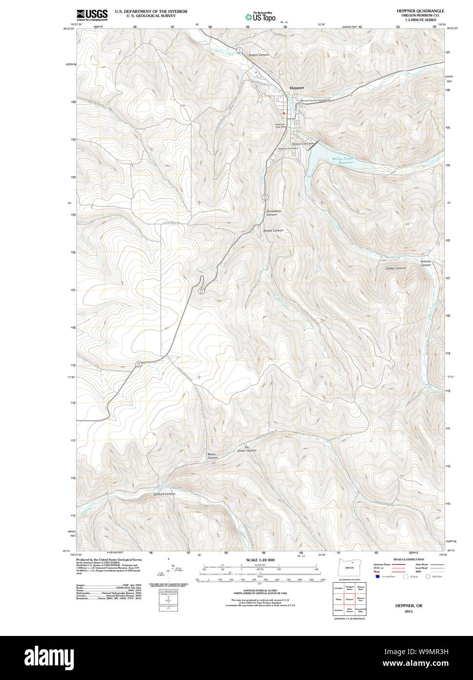 Heppner map hi-res stock photography and images - Alamy