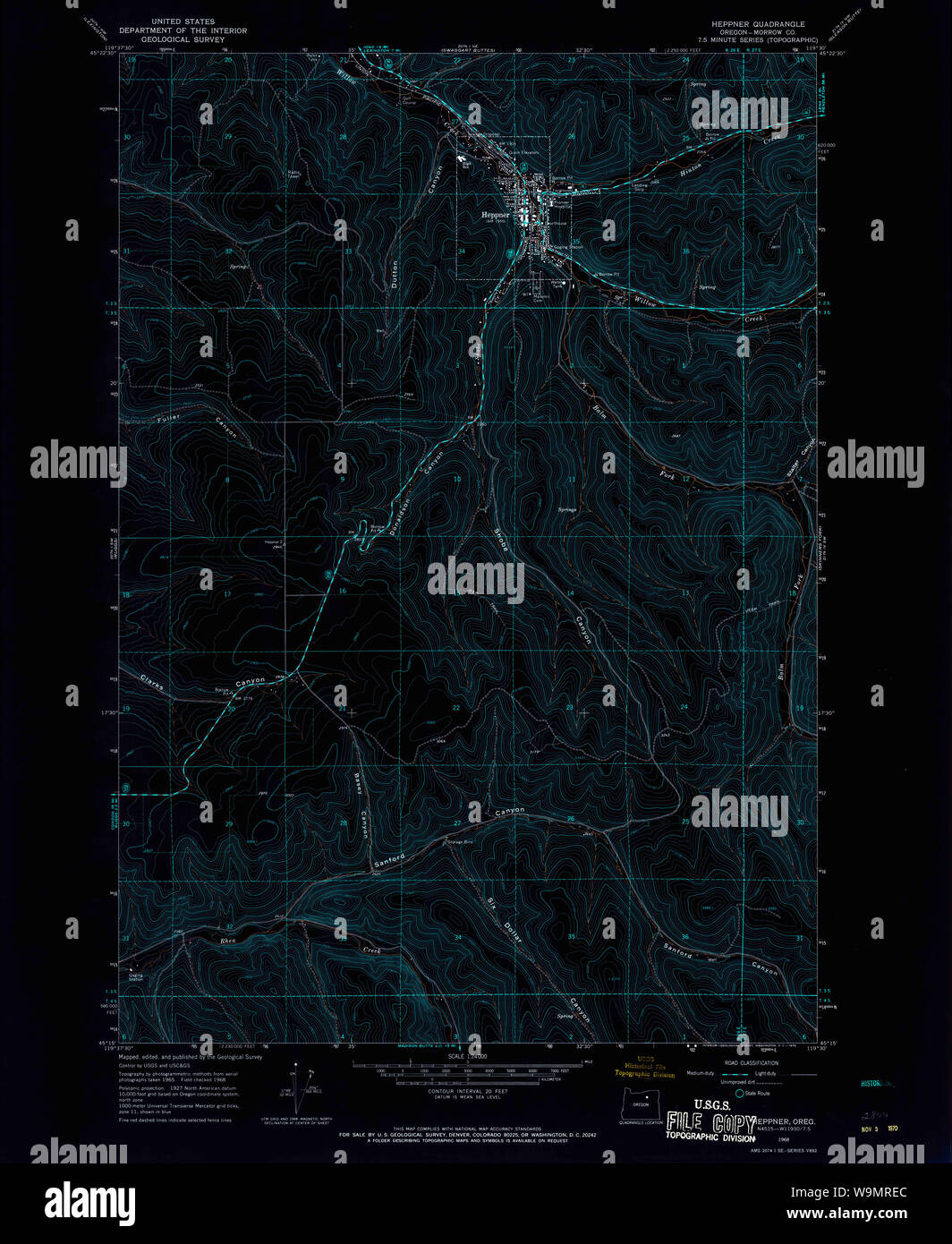 Heppner map hires stock photography and images Alamy