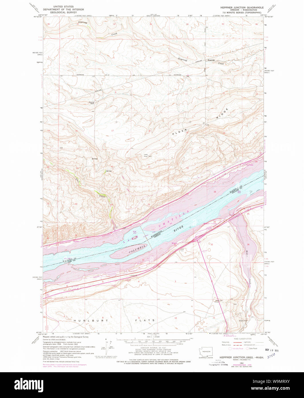 Heppner map hires stock photography and images Alamy