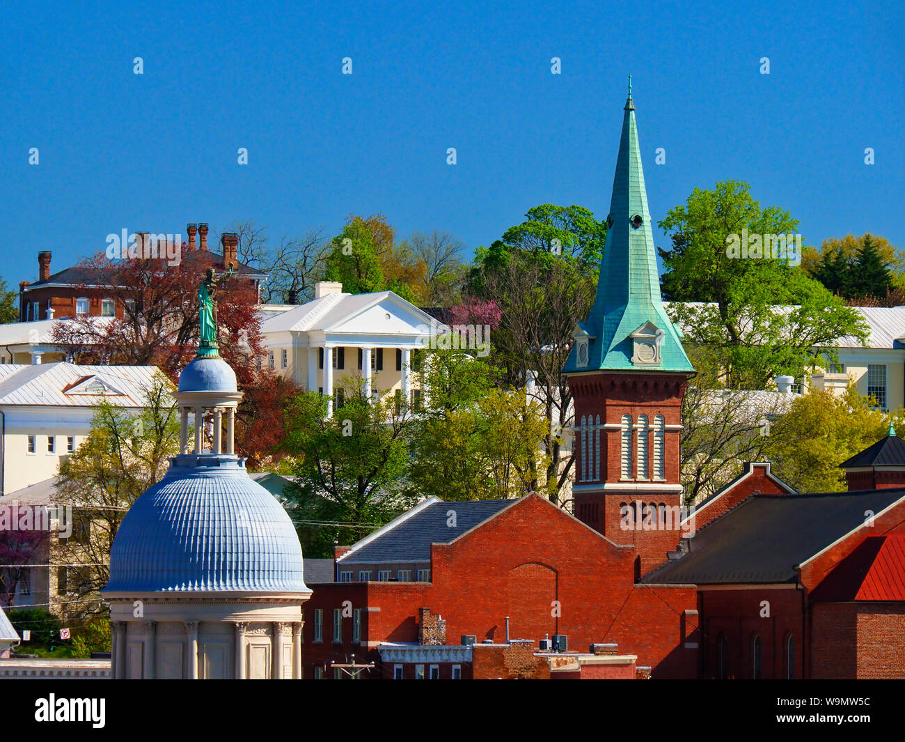 Skyline, Staunton, Virginia, USA Stock Photo