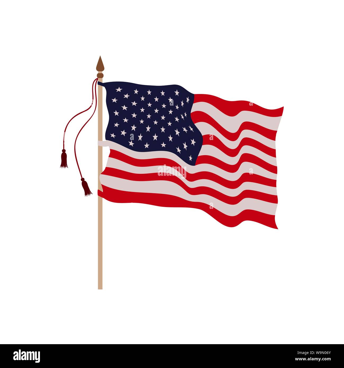 united states flag isolated icon Stock Vector Image & Art - Alamy