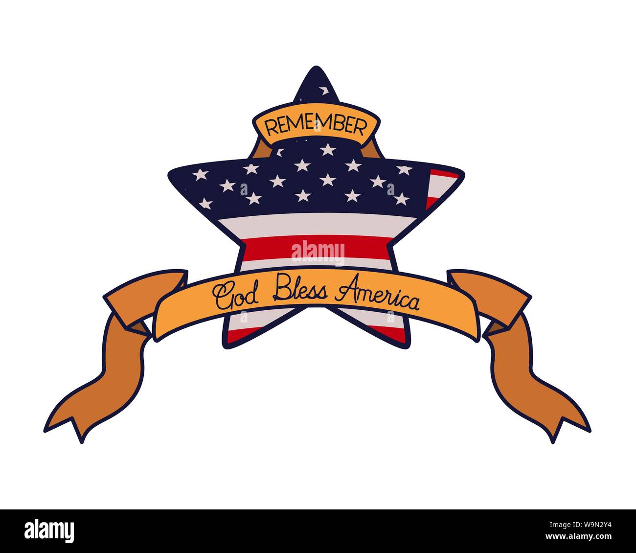 united states flag with star isolated icon Stock Vector Image & Art - Alamy
