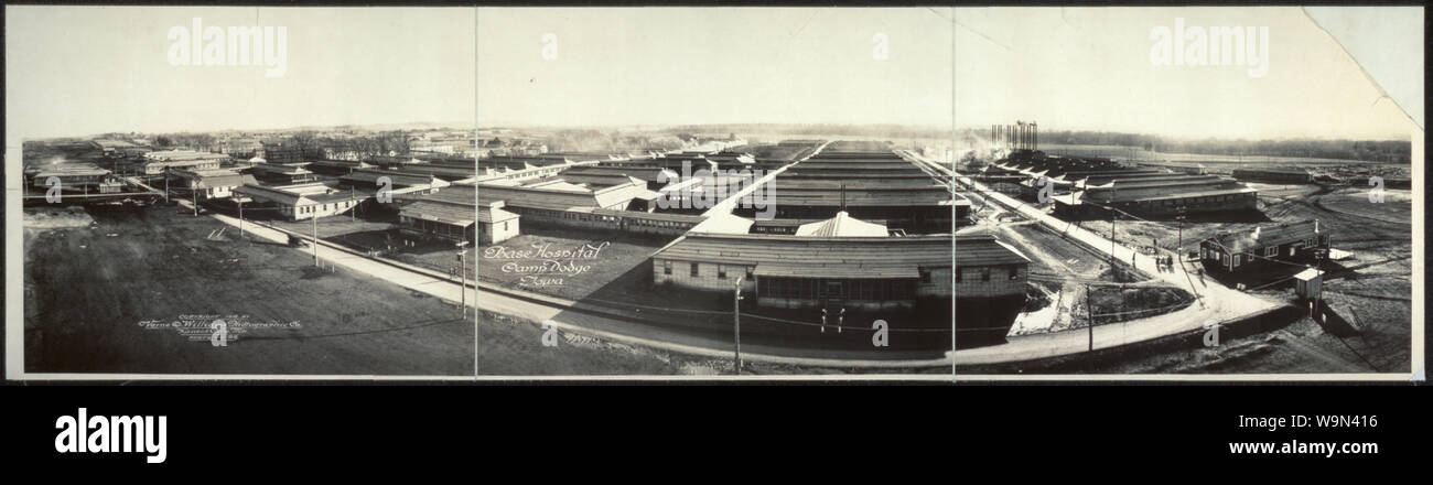 Base Hospital, Camp Dodge, Iowa Stock Photo