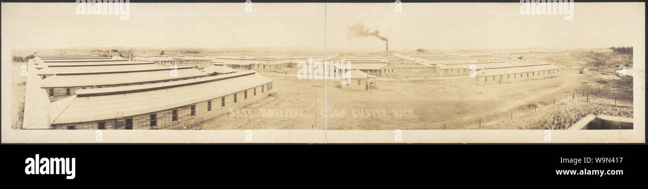 Base Hospital, Camp Custer, Mich Stock Photo