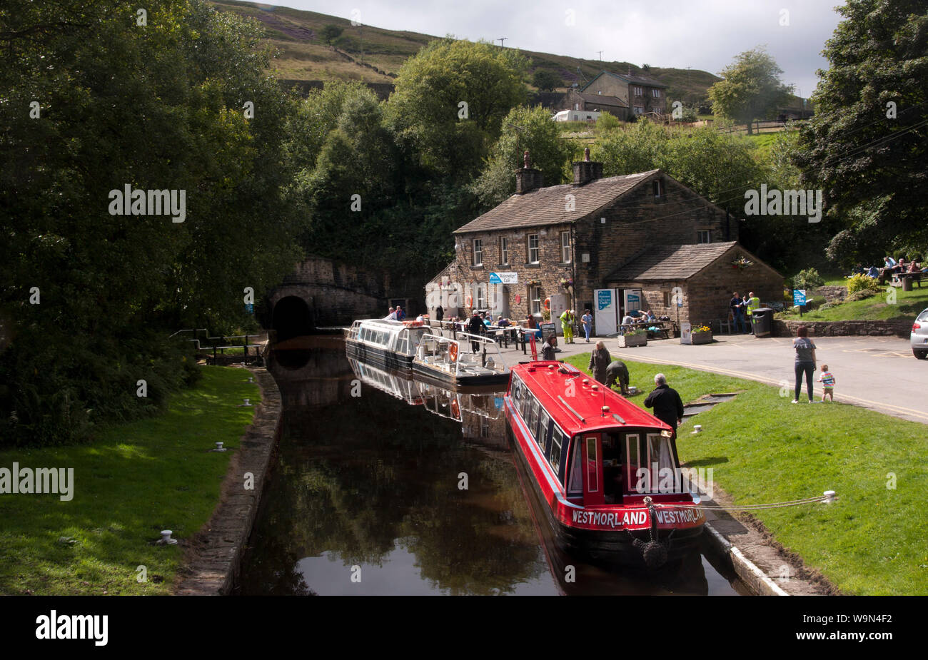 Standedge Tunnel Huddersfield Canal, Marsden, Colne Valley, West Yorkshire, England Stock Photo