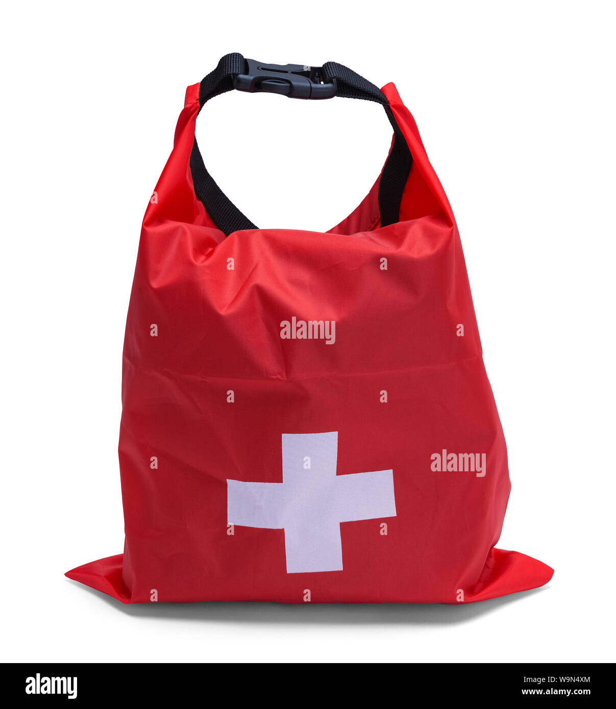 Red First Aid Bag Isolated on White Background Stock Photo Alamy