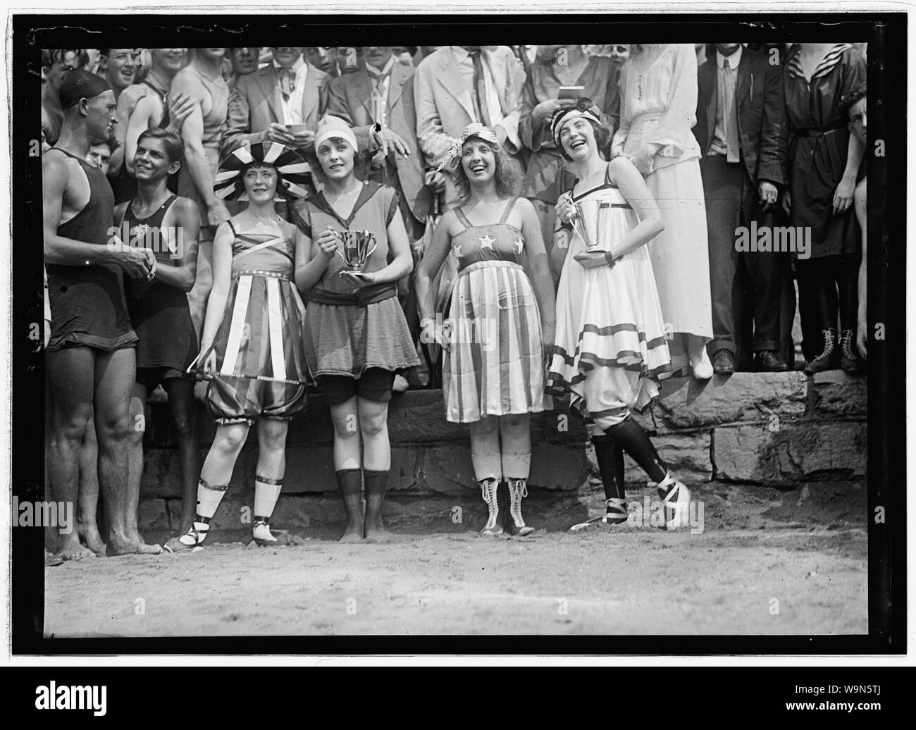 Bathing Beach parade, July 26, 1919 Stock Photo Alamy