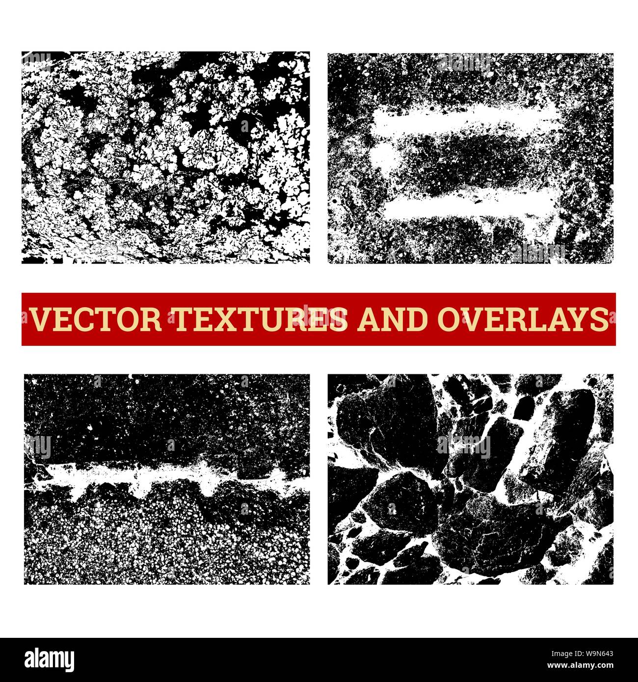 Abstract halftone vector illustration. Grunge textures and overlays for ... - Vector Style Texture Overlay