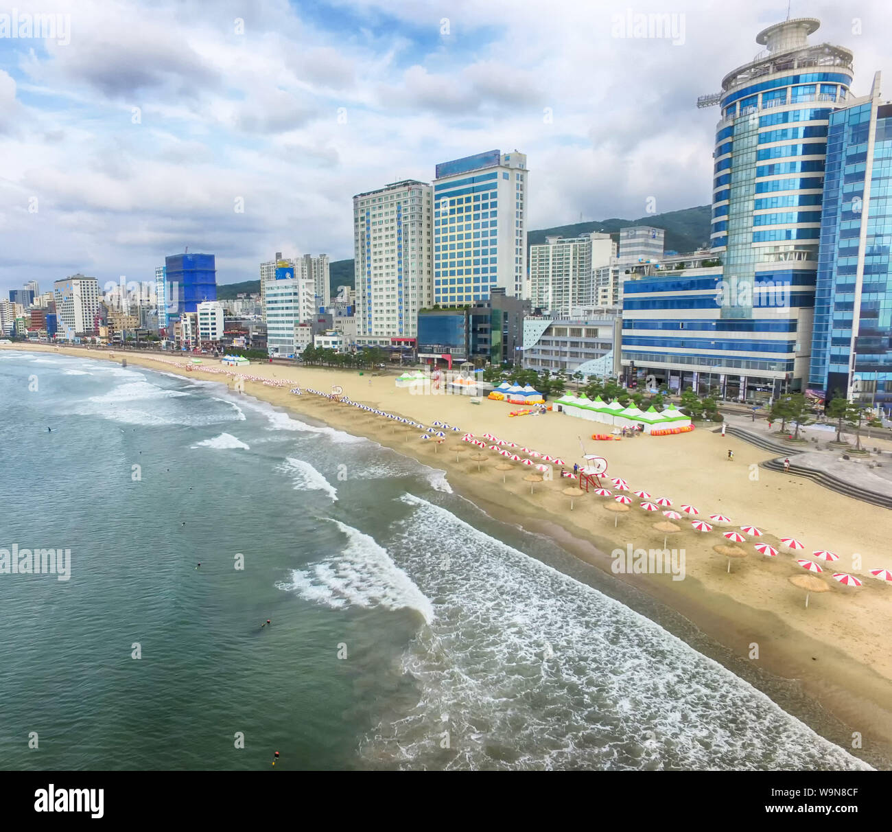 Aerial View of Cloudy Summer Morning of Gwa…