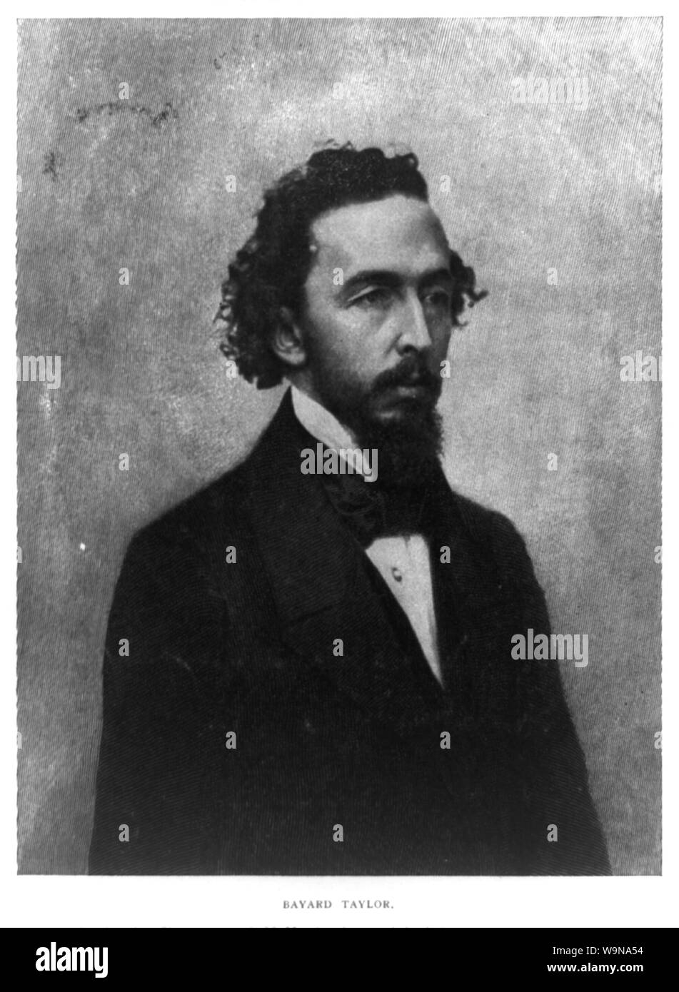 Bayard Taylor, headandshoulders portrait, facing right Stock Photo