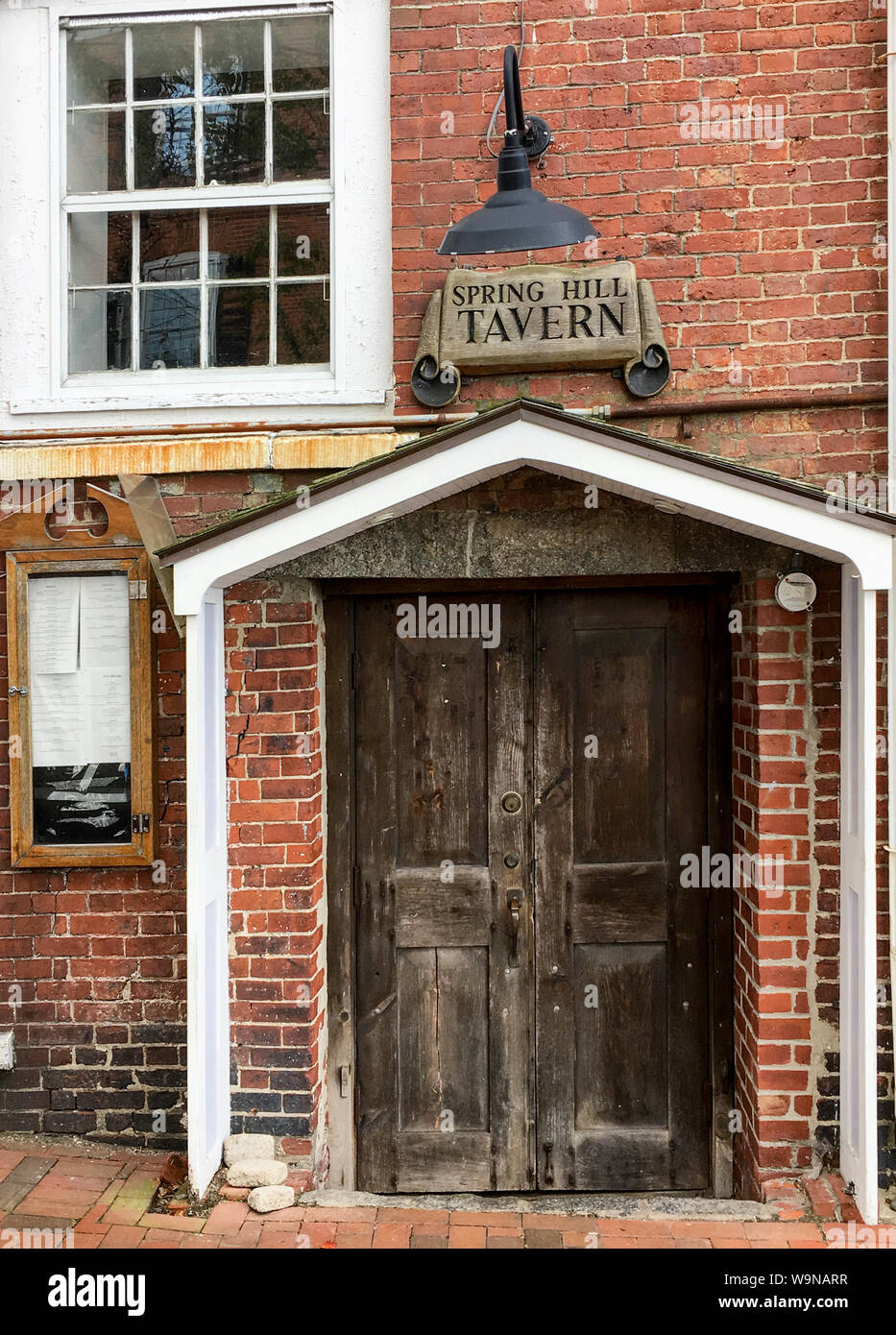 Portsmouth Nh Usa Oct 17 2018 Weathered Front Door Of A