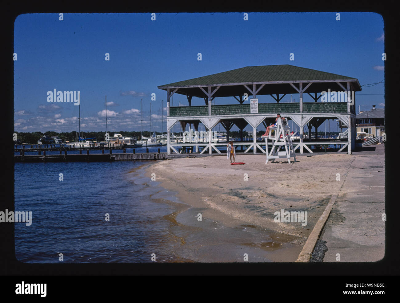 Beach structure, Island Heights, New Jersey Stock Photo Alamy